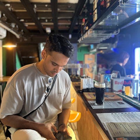 Asif Foysal Meem at a restaurant